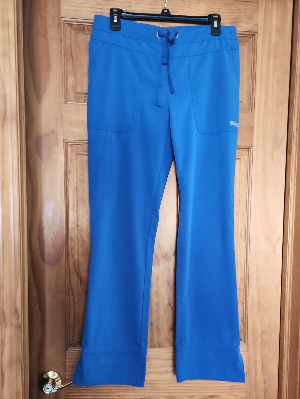 Grey's Anatomy, Royal Blue Drawstring Scrub Pants, Small